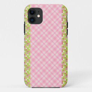 Etui iPhone Case-Mate Ginham et points roses