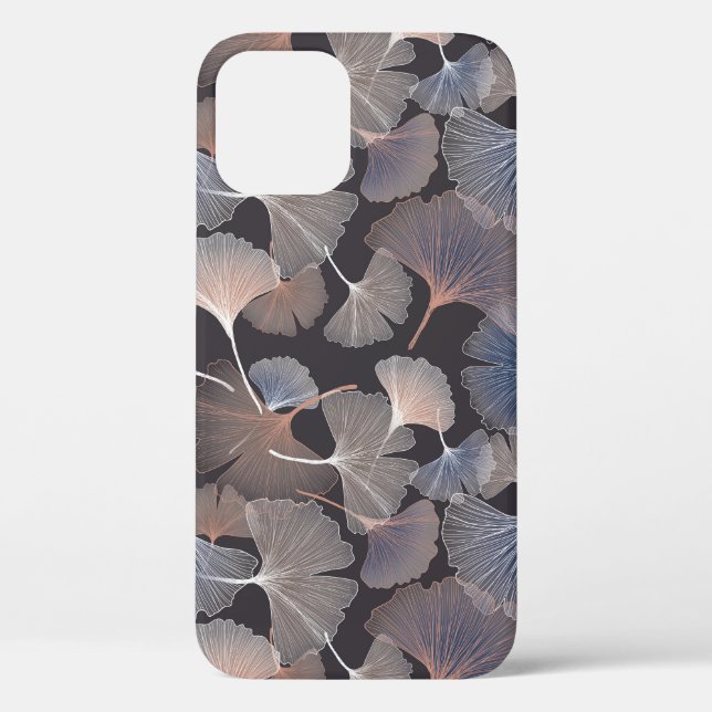 Coques Case-Mate iPhone Ginkgo feuilles : élégant motif naturel. (Verso)