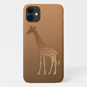 Case-Mate iPhone Case Girafe géométrique moderne, cuivre et Brown