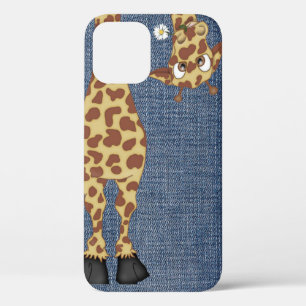 Case-Mate iPhone Case girafe sur denim bleu