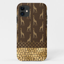 Case-Mate iPhone Case Giraffe d'or Safari africain élégant