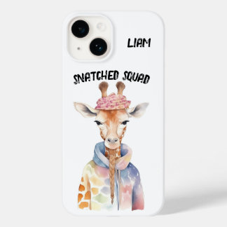 Coque Pour iPhone 14 Giraffe "Escouade arrachée"