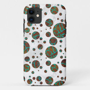 Coque Case-Mate Pour iPhone Giraffe Impression Brown et Turquoise