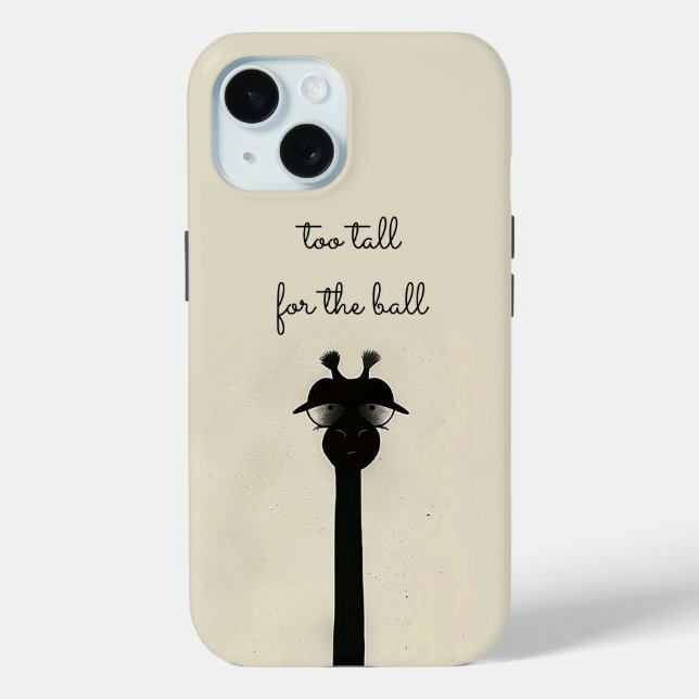 Coques Case-Mate iPhone Giraffe noire (Verso)