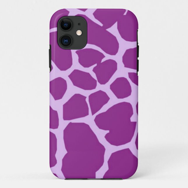 Coques Case-Mate iPhone Giraffe violette (Dos)