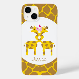 Coques Pour iPhone Giraffes sucrées personnalisées en amour
