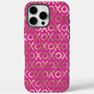 Coques iPhone 16 Pro Max Girl Rose Gold XOXO