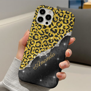 Case-Mate iPhone Case Girly stylé faux paillettes impression d'animal Mo