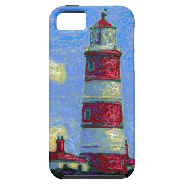 Coques Case-Mate iPhone Gisements en pastel de phare et de lavande (Dos)
