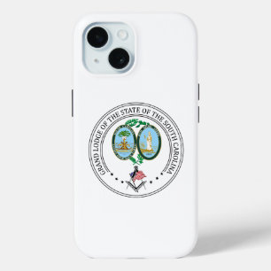 Coque Pour iPhone 15 Gîte de franc-maçonnerie de l'état de Caroline du