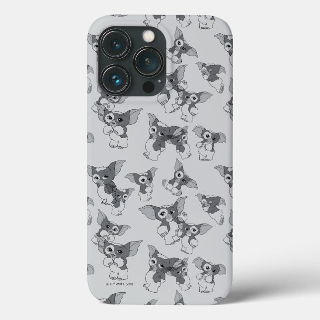 Coques Case-Mate iPhone Gizmo | Motif noir et blanc (Verso)
