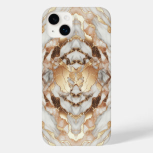 Coque Pour iPhone 14 Plus Glam Rose Gold Luxueux Marbre tendance