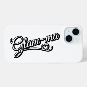Coque Pour iPhone 15 Glamma noir/blanc sur blanc