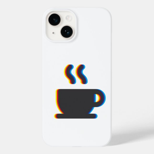 Coques Case-Mate iPhone Glitch à café (Verso)