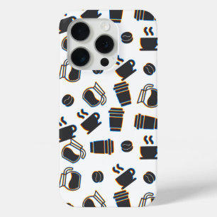 Coque iPhone 15 Pro Glitch café