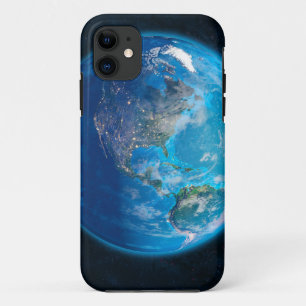 Coque Case-Mate Pour iPhone Globe DayNight Amérique