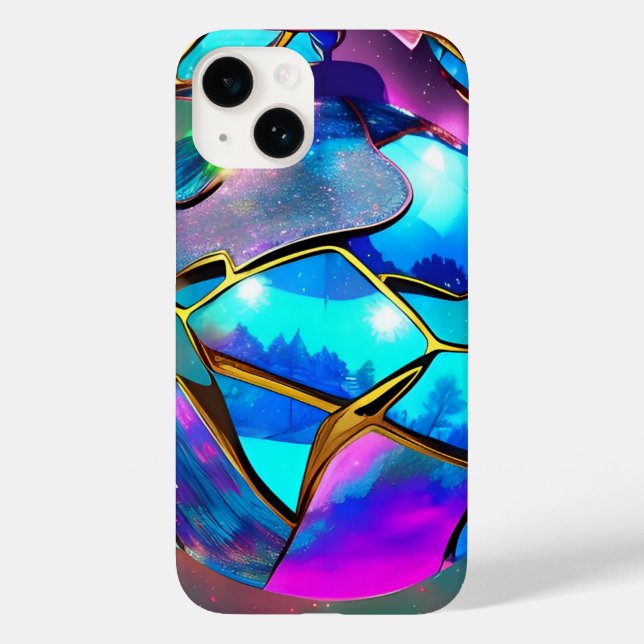 Coques Case-Mate iPhone Globe de l'Iridescente spatiale (Verso)