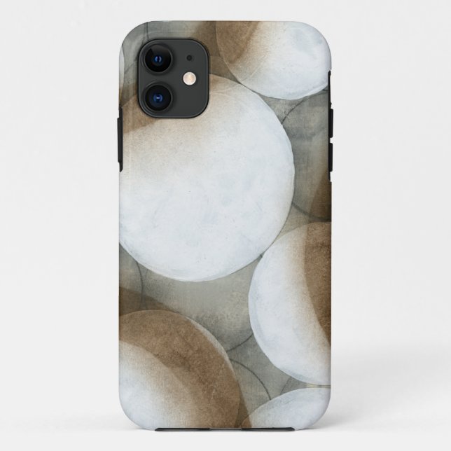 Coques Case-Mate iPhone Globes blancs et cercles Brown (Dos)