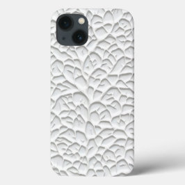 Case-Mate iPhone Case Glossy White iPhone Case with Textured Branch