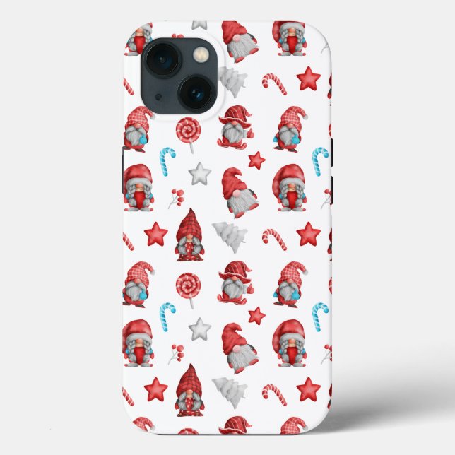 Coques Case-Mate iPhone Gnomes de Noël (Verso)