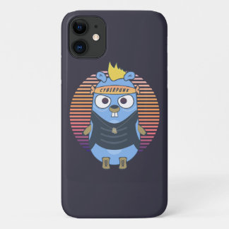 Case-Mate iPhone Case Golang gopher dans le style cyberpunk
