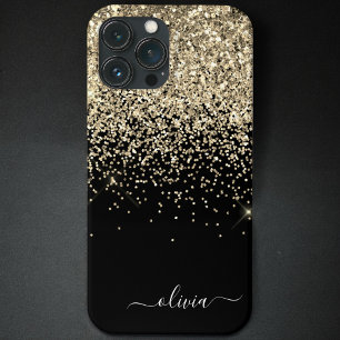 Case-Mate iPhone Case Gold Black Girl Parties scintillant étincelante Mo