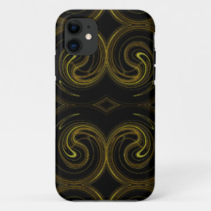 Coques Pour iPhone Gold & Black iPhone 5 Coque-Mate à peine là