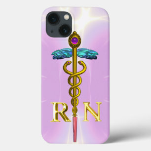 ETUI iPhone Case-Mate GOLD CADUCEUS SYMBOLE INFIRMIÈRE INFIRMIÈRE CLAIR 