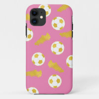 Gold Elegant Classic Soccer Nettoie Ball Rose Girl