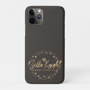Case-Mate iPhone Case Gold Heart Gem & Confetti Custom Made Company Logo