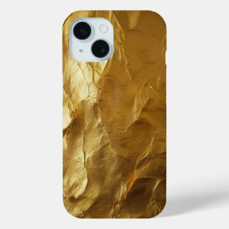 Coque Pour iPhone 15 Gold Luxury