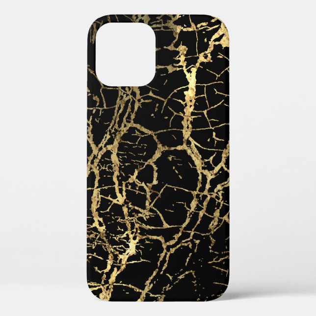 Coques Case-Mate iPhone Gold Marbling Texture : Elément Design Luxe (Verso)