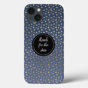 Case-Mate iPhone Case Gold Moon et Stars Night Sky