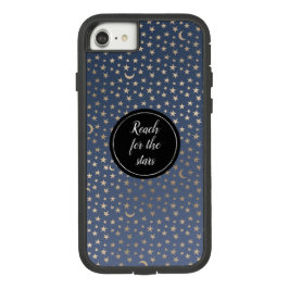 Case-Mate iPhone Case Gold Moon et Stars Night Sky
