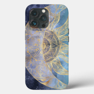 Case-Mate iPhone Case Gold Moon Sun Mandala Celestial Design