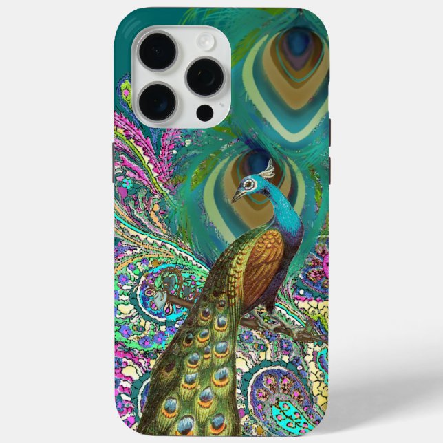 Coques Case-Mate iPhone Gold Paisley Peacock & Feather iPhone 6 (Verso)