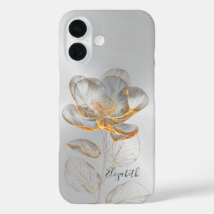 Coques iPhone 16 Gold Rose Silver Ajouter un nom
