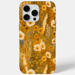 Coque iPhone 15 Pro Max Golden Automne Fleur sauvage - Rustic Fall