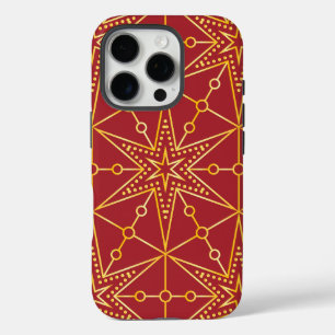 Coques iPhone 16 Pro Golden Festive Starry