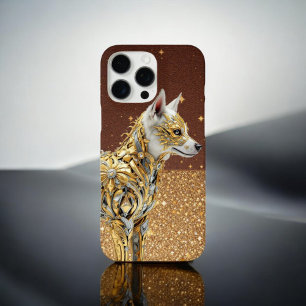 Coques iPhone 16 Pro Max Golden Glimmer Fox