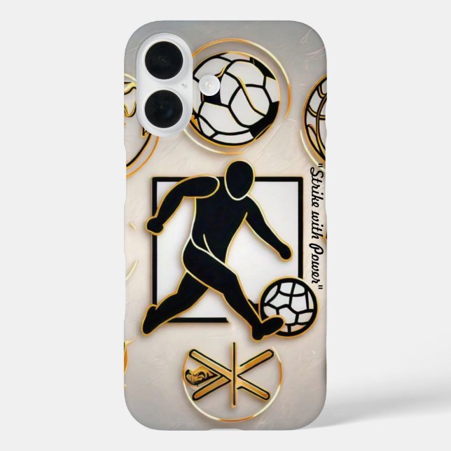 Coques Case-Mate iPhone "Golden Kickoff" (Verso)