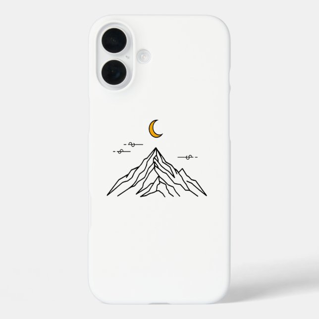 Coques Case-Mate iPhone “Golden Moon & Peaks” Minimalist (Verso)