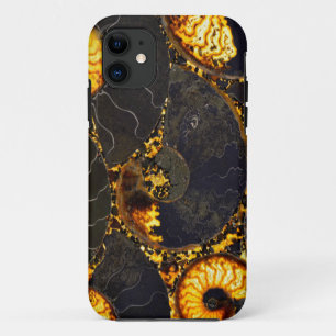 Coque Case-Mate Pour iPhone Golden Nautilus noir or noir fossile conception ab
