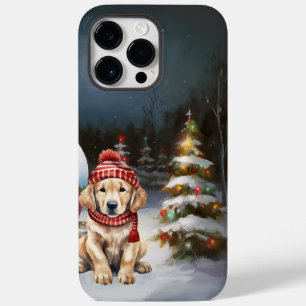 Coque Pour Pour iPhone 14 Pro Max Golden Retriever Caravan Christmas Adventure