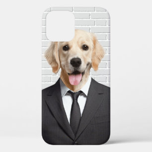 Case-Mate iPhone Case Golden Retriever en costume d'affaires