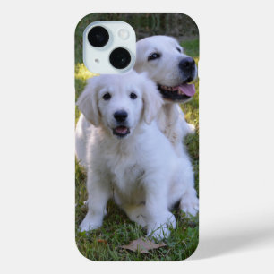 Coque Pour iPhone 15 Golden Retriever Maman Chien et Chien