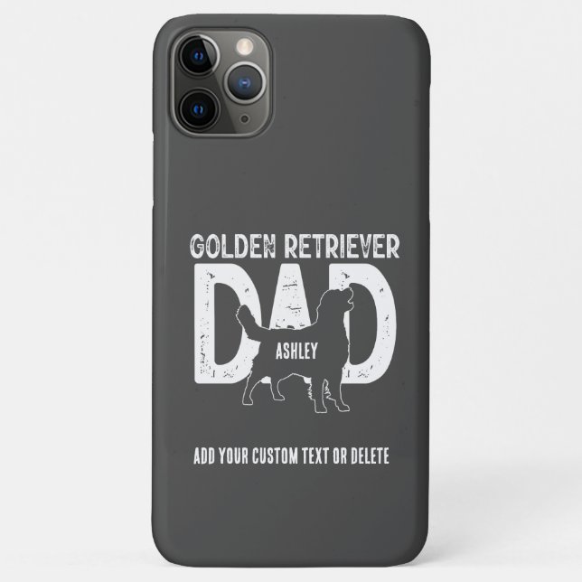 Coques Case-Mate iPhone Golden retriever Papa Chien Papa Cadeau (Dos)