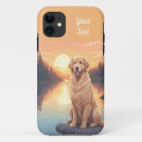 Golden Retriever par lac
