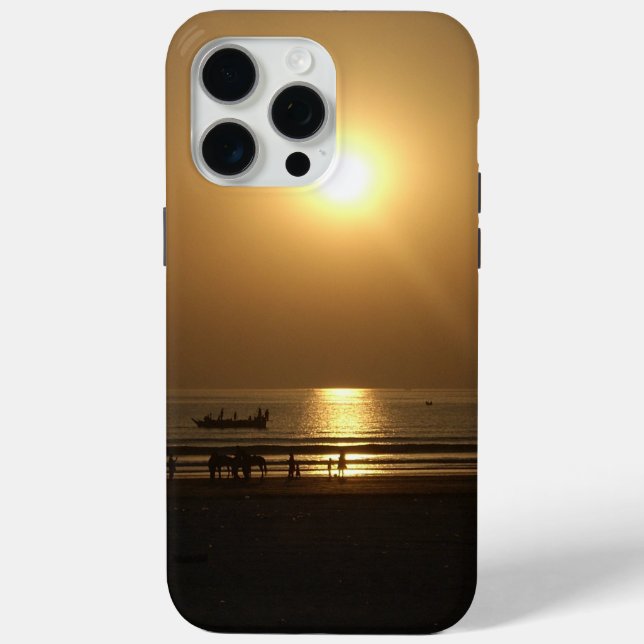Coques Case-Mate iPhone Golden Summer Sunset Réflexion sur la plage (Verso)