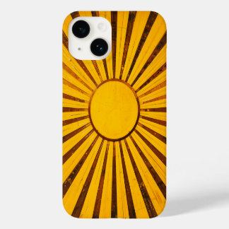 Coque Pour iPhone 14 Golden Sunburst